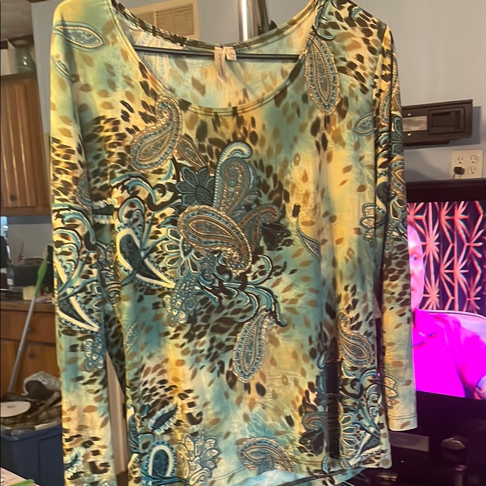 Paisley Print blouse by Susan Lawrence